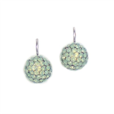 Keira Bridesmaid Earrings: Swarovski Crystal (Mint Green)